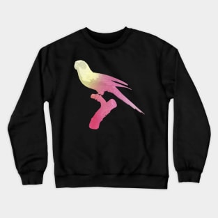 Perched in Pink and Yellow Crewneck Sweatshirt